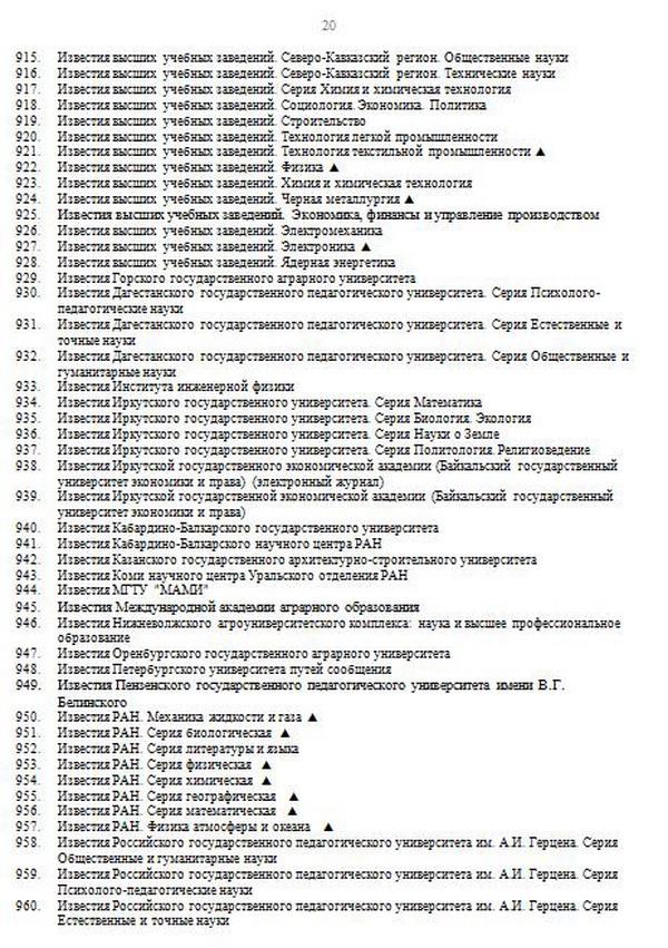 список журналов ВАК, журналы списка ВАК, журналы для публикации статей аспирантов, где опубликовать научную статью